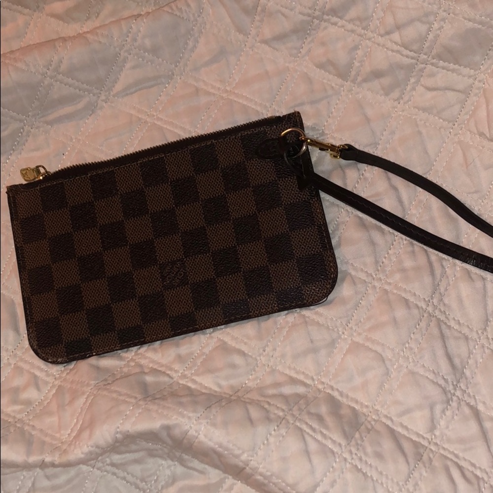 Louis Vuitton Damier Wristlet from Neverfull PM